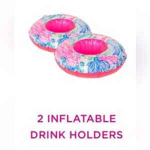 NEW IN PACKAGE Lilly Pulitzer GWP Drink Floaty - Set of 2